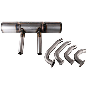 Exhaust system 356 carrera for Porsche 356A &bull; 1959 &bull; 1600 Carrera Gt (692/3) &bull; Coupe A T2 &bull; Manual Gearbox, 4 Speed