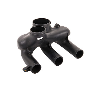 Inlet / inlet butterfly valve / manifold / inlet casing / inlet sleeve for Porsche 996 Turbo &bull; 2001 &bull; 996 Turbo &bull; Coupe &bull; Manual Gearbox, 6 Speed