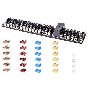 Fuse box and fuses for Porsche 911 74-77 + 912E &bull; 1974 &bull; Carrera 2.7 Us &bull; Coupe &bull; Manual Gearbox, 4 Speed