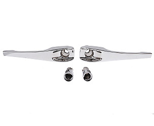 Door Handle Set, Left And Right, Restored With Show Chrome Plating. For 911 912 1968-1969  (90153106121SET)