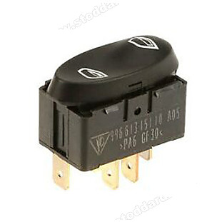 Window mechanism button for Porsche 996 &bull; 1998 &bull; 996 Carrera 2 &bull; Coupe &bull; Manual Gearbox, 6 Speed