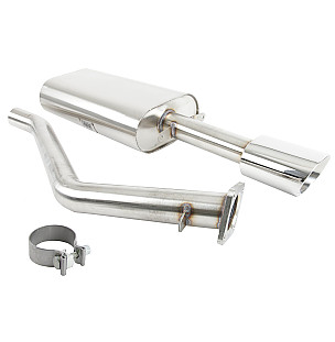 Sports stainless steel final silencer for 924 944 968 for Porsche 944 85-88 &bull; 1988 &bull; 944 Turbo S &bull; Coupe &bull; Manual Gearbox, 5 Speed
