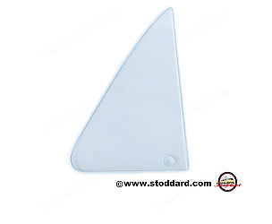 Vent Window Glass, Clear, Left Or Right For 356B 356C Coupe With  Small Sekurit Markings  (64454210501)