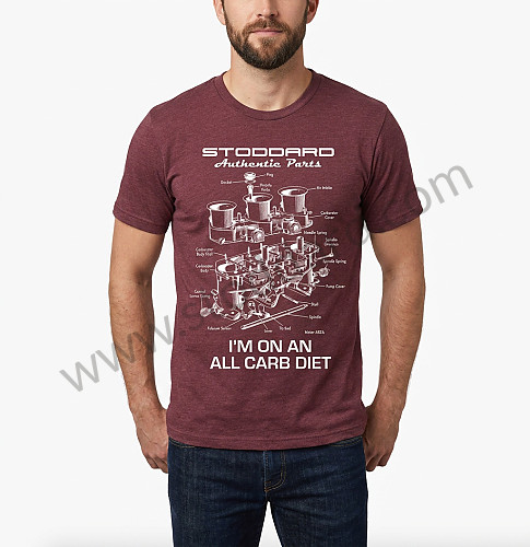 TIGWEB00S - Weber shirt Maroon Small for Porsche 