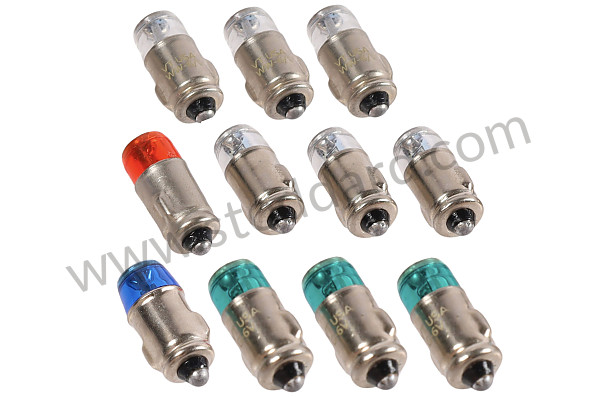 VIN90100206 - Complete 356 Dash 6V LEDBulb Light Set 356B T6 for Porsche 