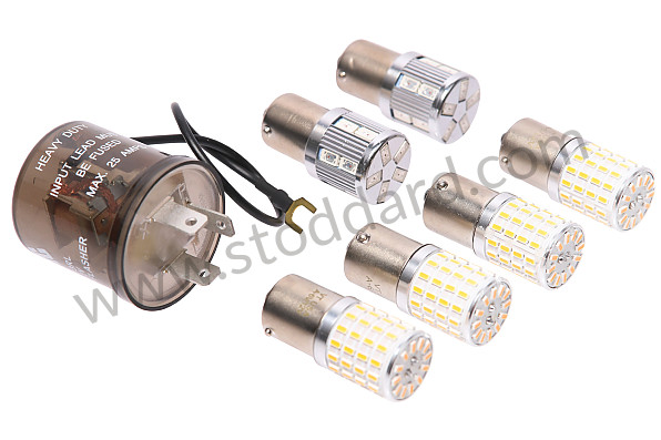 VIN90111312 - Complete LED 12V Exterior Light Set For Euro (Amber) 356A T2 through 356C for Porsche 