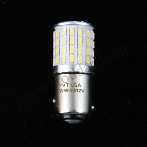 VIN90112406 - White LED BA15D 6V 12V Dual Contact Light Bulb VIN90112406 for Porsche 