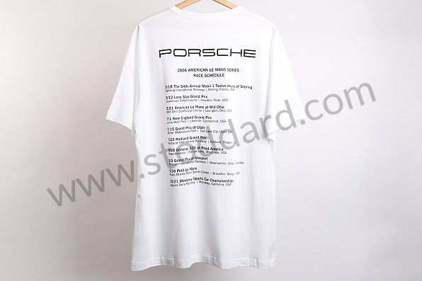 AWAP00600L16 - 2006 RACES T-SHIRT - WHITE (L) for Porsche 