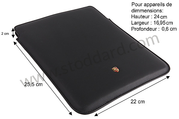 WAP0300190E - LEATHER TABLET AND IPAD CASE for Porsche 