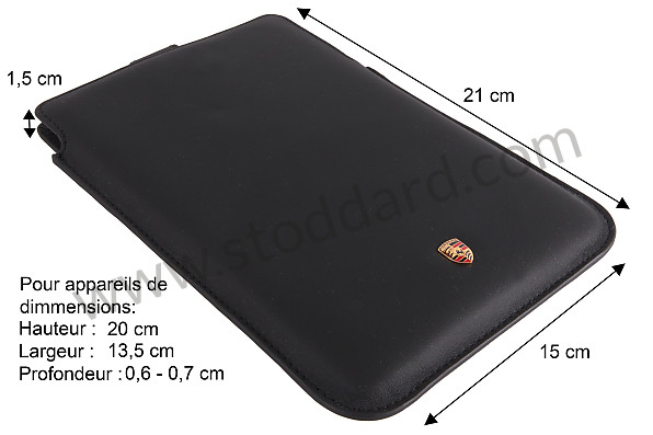 WAP0301190F - LEATHER TABLET AND IPAD MINI CASE for Porsche 