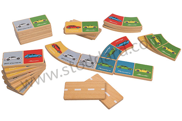 WAP0400030NDOM - Porsche Drivers Selection Multi-Color Domino 28 Piece Set for Porsche 