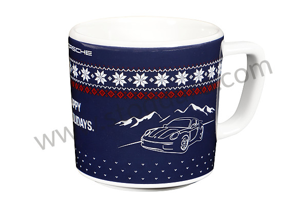 WAP0500030RESC - COLLECTOR ESPRESSO CUP N&deg;2 CHRISTMAS - BLUE/RED for Porsche 