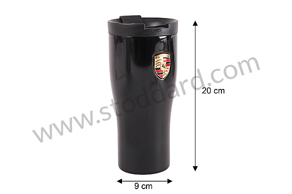 WAP0500630H - BLACK INSULATED MUG - 450ML for Porsche 