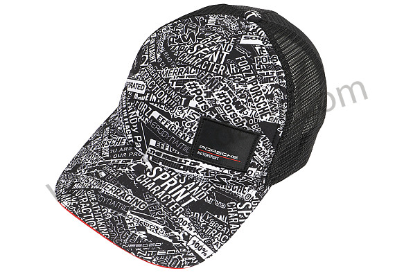 WAP1600020RMSF - MOTORSPORT CAP - PRINTED BLACK for Porsche 