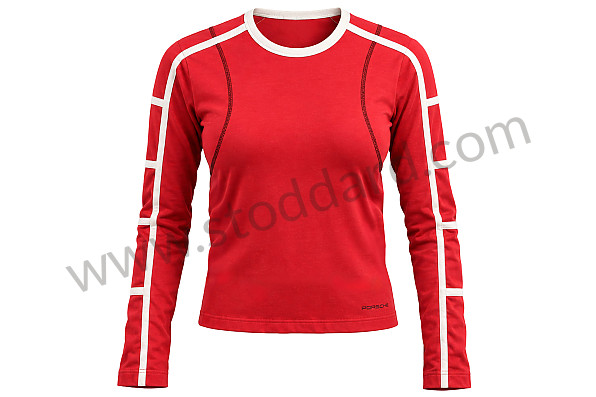 AWAP63100S16 - WOMEN'S LONG-SLEEVED T-SHIRT - RED (S) for Porsche 