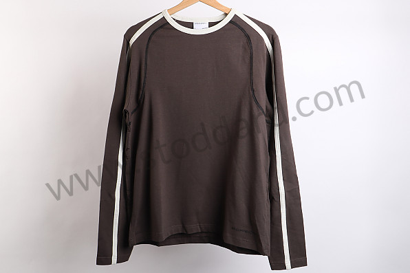 AWAP65400S16 - LONG SLEEVE T-SHIRT - GREY BROWN (S) for Porsche 