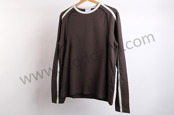 AWAP65400S16 - LONG SLEEVE T-SHIRT - GREY BROWN (S) for Porsche 