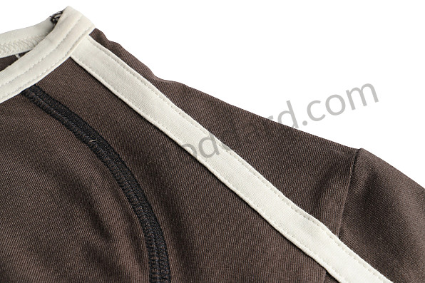 AWAP65400S16 - LONG SLEEVE T-SHIRT - GREY BROWN (S) for Porsche 