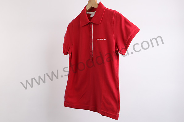 AWAP67700S17 - CAYENNE POLO SHIRT FOR WOMEN - RED (S) for Porsche 