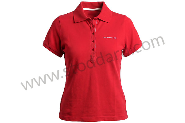 AWAP67700S17 - WOMEN'S CAYENNE POLO SHIRT WITH LOGO - RED (S) for Porsche 