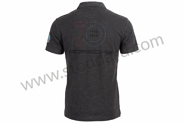 WAP7100XS0J70Y - MEN'S 70TH ANNIVERSARY POLO SHIRT - DARK GREY (XS) for Porsche 
