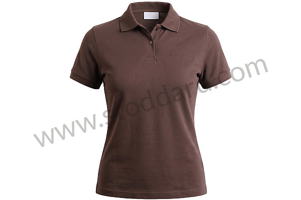 AWAP7190XS18 - WOMEN'S POLO SHIRT WITH LOGO - BROWN (XS) for Porsche 