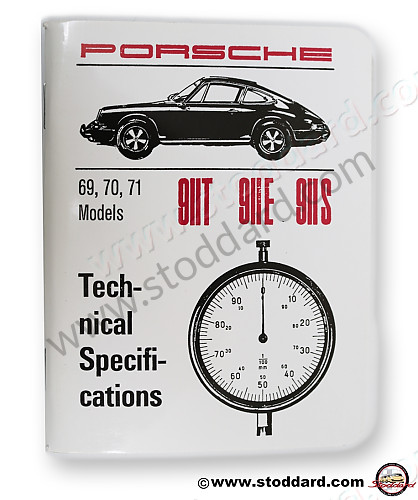WKD421020 - Pocket technical Specifications Booklet for Porsche 