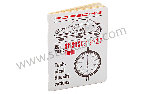 WKD422320 - Specification Book Specbook 911 1975 for Porsche 