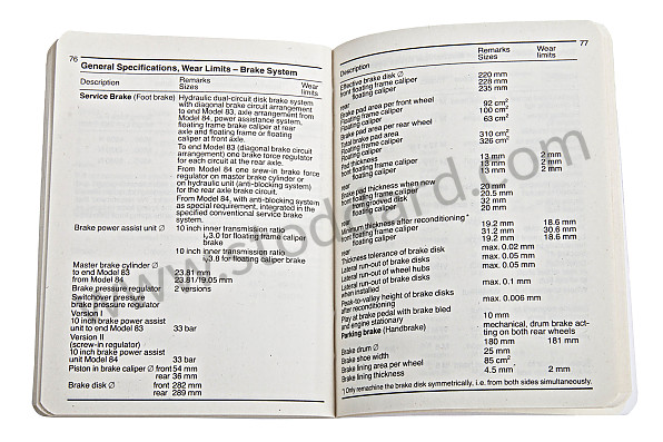 WKD422920 - TYPES, DIMEN., TOL. - 928 for Porsche 