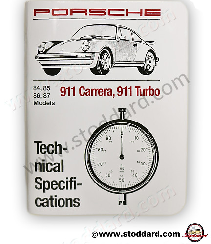 WKD423020 - Technical Specifications Pocket Book 911 Carrera And Turbo 1984-1987 for Porsche 