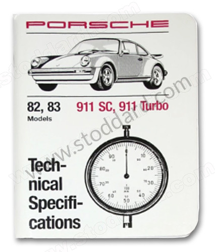 WKD423120 - Technical Specifications Book 911sc, Turbo for Porsche 