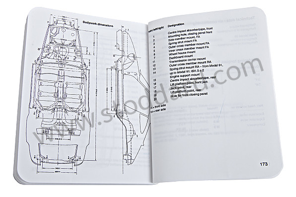 WKD423920 - TYPES, DIMEN., TOLERANCES for Porsche 