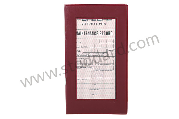 WKD43152000 - Vehicle Service Booklet With Case For 911 Up To 1969 for Porsche 