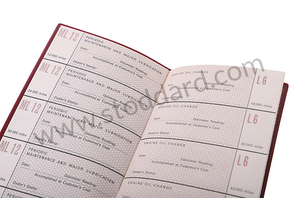 WKD43152000 - Vehicle Service Booklet With Case For 911 Up To 1969 for Porsche 