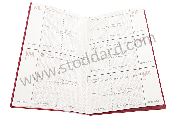 WKD43152010 - Vehicle Service Booklet With Case For 911 1970-1973 And 914-6 Wkd43152010 for Porsche 
