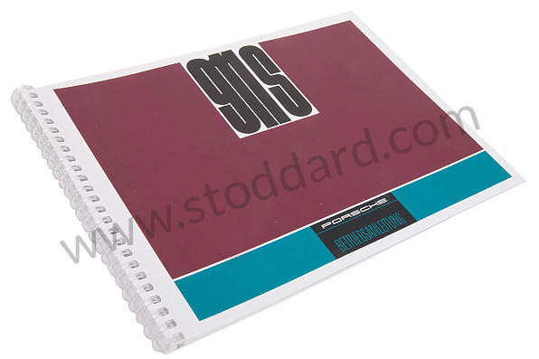WKD460710 - USER AND TECHNICAL MANUAL FOR YOUR VEHICLE IN GERMAN 911 S 1967 for Porsche 