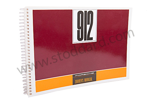 WKD460820 - USER AND TECHNICAL MANUAL FOR YOUR VEHICLE IN ENGLISH 912 1968 for Porsche 