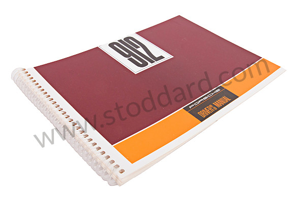 WKD460820 - USER AND TECHNICAL MANUAL FOR YOUR VEHICLE IN ENGLISH 912 1968 for Porsche 