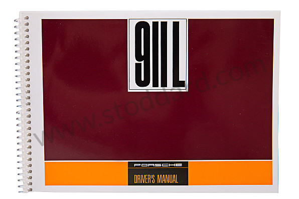WKD461120 - USER AND TECHNICAL MANUAL FOR YOUR VEHICLE IN ENGLISH 911 L 1968 for Porsche 