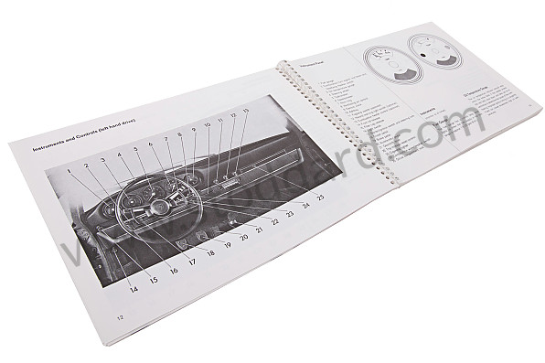 WKD461120 - USER AND TECHNICAL MANUAL FOR YOUR VEHICLE IN ENGLISH 911 L 1968 for Porsche 