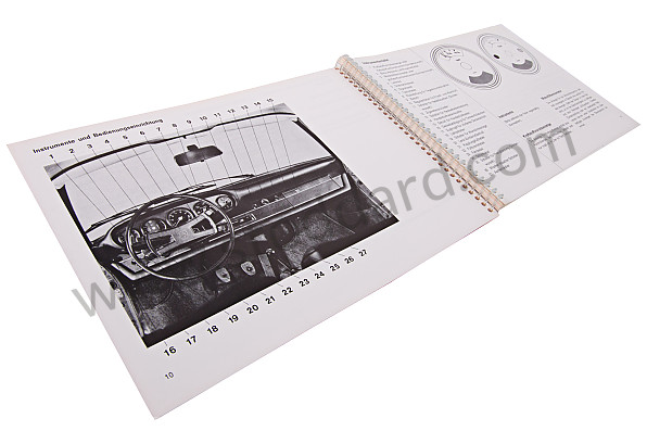 WKD461210 - USER AND TECHNICAL MANUAL FOR YOUR VEHICLE IN GERMAN 911 T 1968 for Porsche 