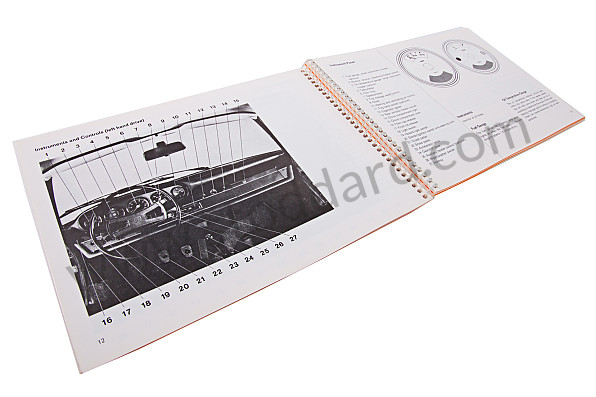 WKD461320 - USER AND TECHNICAL MANUAL FOR YOUR VEHICLE IN ENGLISH 911 T 1969 for Porsche 