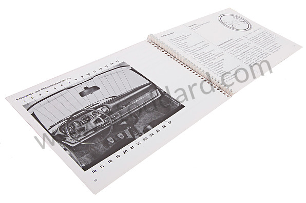 WKD461410 - USER AND TECHNICAL MANUAL FOR YOUR VEHICLE IN GERMAN 911 E 1969 for Porsche 