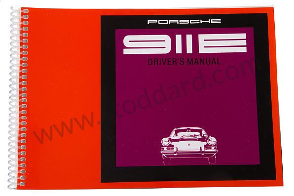 WKD461420 - USER AND TECHNICAL MANUAL FOR YOUR VEHICLE IN ENGLISH 911 E 1969 for Porsche 