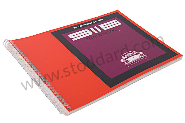 WKD461420 - USER AND TECHNICAL MANUAL FOR YOUR VEHICLE IN ENGLISH 911 E 1969 for Porsche 