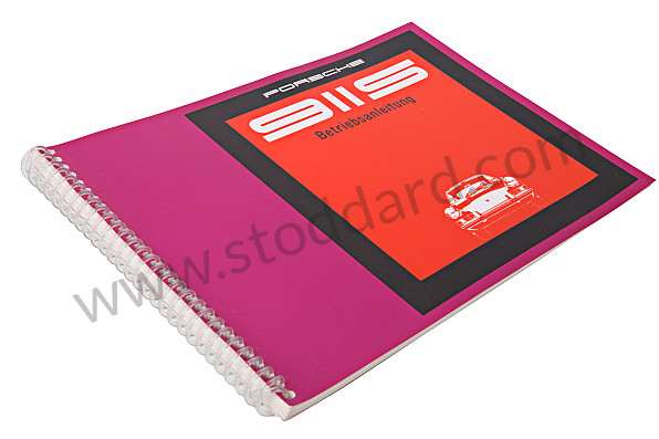 WKD461510 - USER AND TECHNICAL MANUAL FOR YOUR VEHICLE IN GERMAN 911 S 1969 for Porsche 