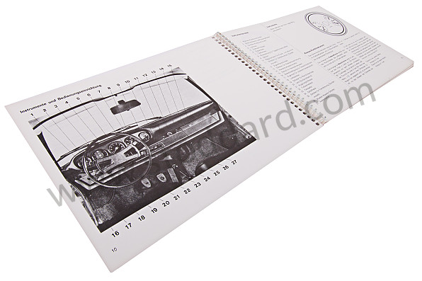 WKD461510 - USER AND TECHNICAL MANUAL FOR YOUR VEHICLE IN GERMAN 911 S 1969 for Porsche 