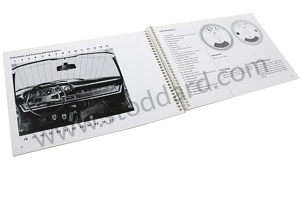 WKD461620 - USER AND TECHNICAL MANUAL FOR YOUR VEHICLE IN ENGLISH 912 1969 for Porsche 