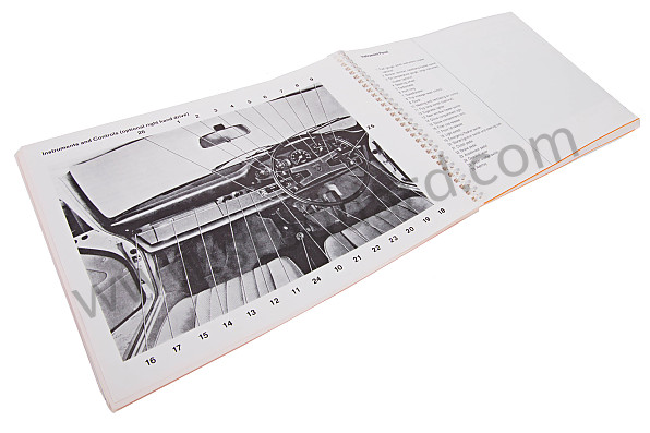 WKD461720 - USER AND TECHNICAL MANUAL FOR YOUR VEHICLE IN ENGLISH 911 T 1970 for Porsche 