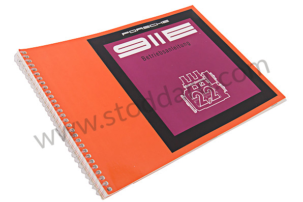 WKD461810 - USER AND TECHNICAL MANUAL FOR YOUR VEHICLE IN GERMAN 911 E 1970 for Porsche 